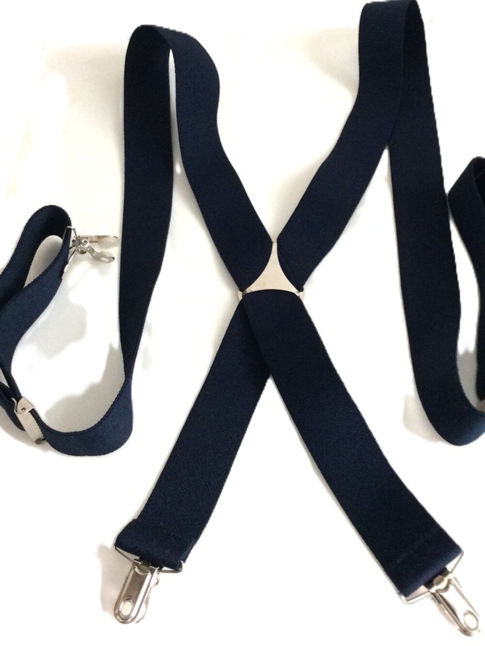 Suspenders - Navy Blue Adjustable